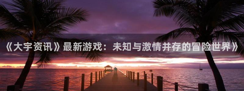 奇亿娱乐平台登录线路：《大宇资讯》最新游戏：未知与激情并存的
